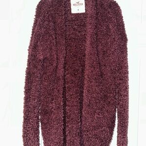 Hollister Women's Deep Maroon Cardigan